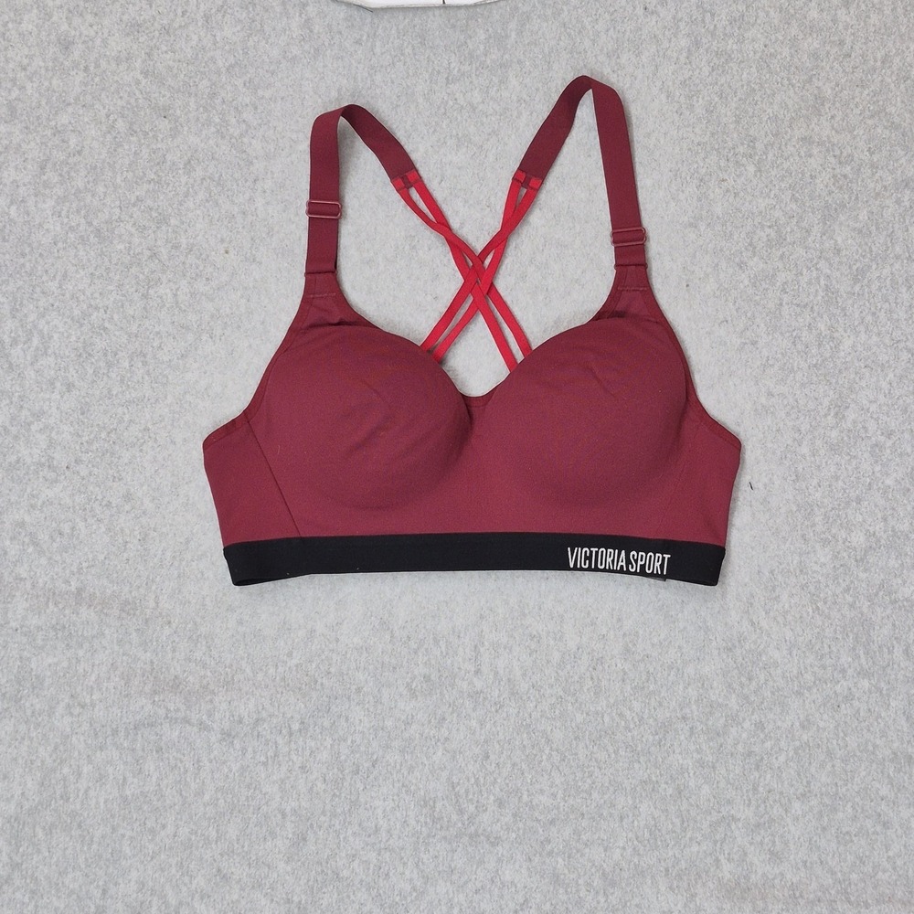 Victoria‎ Sport Women Sports Bra 32B Red Incredible By Wireless Strappy